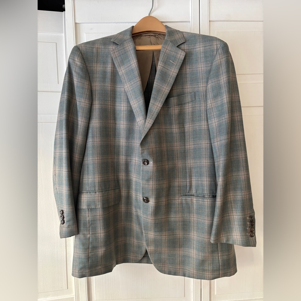 Green Plaid Oxxford Clothes Sport Jacket